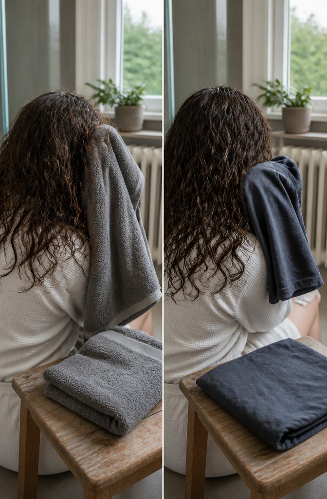 Hair shown for an article about frizz remedies