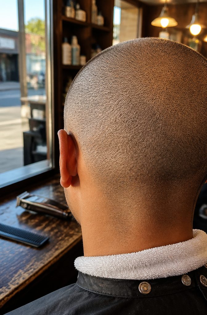Hair after a haircut showing the trimmed ends