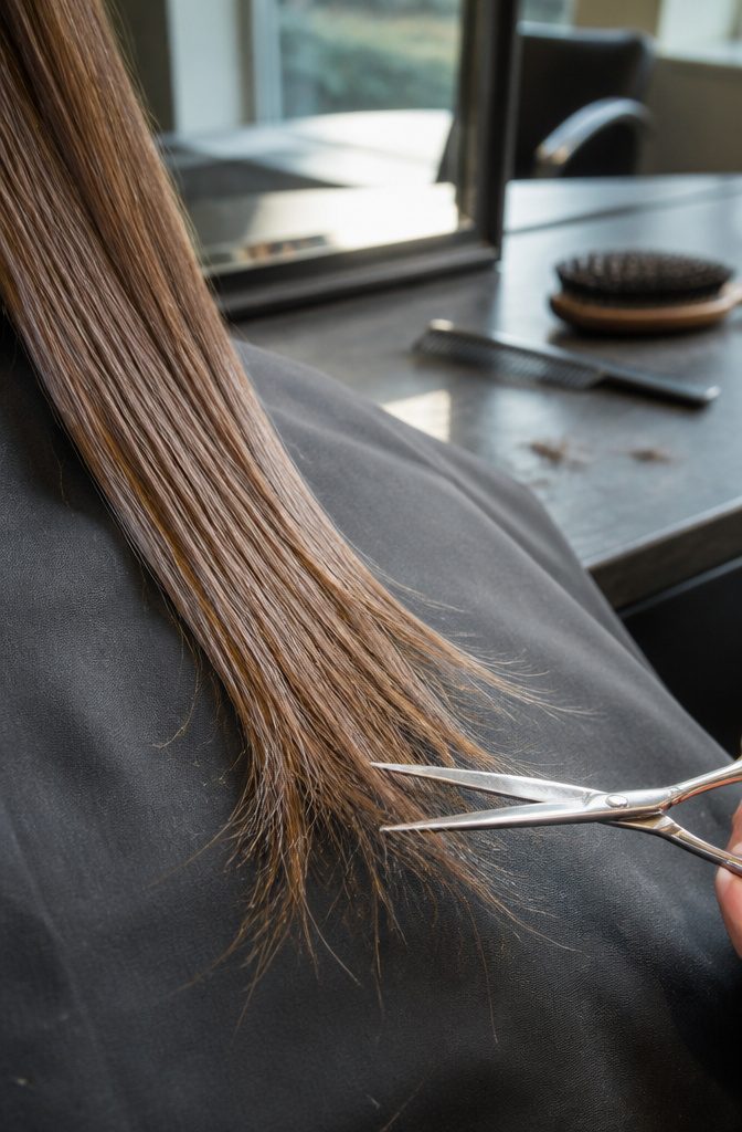 Hair care photograph illustrating an article about growing hair