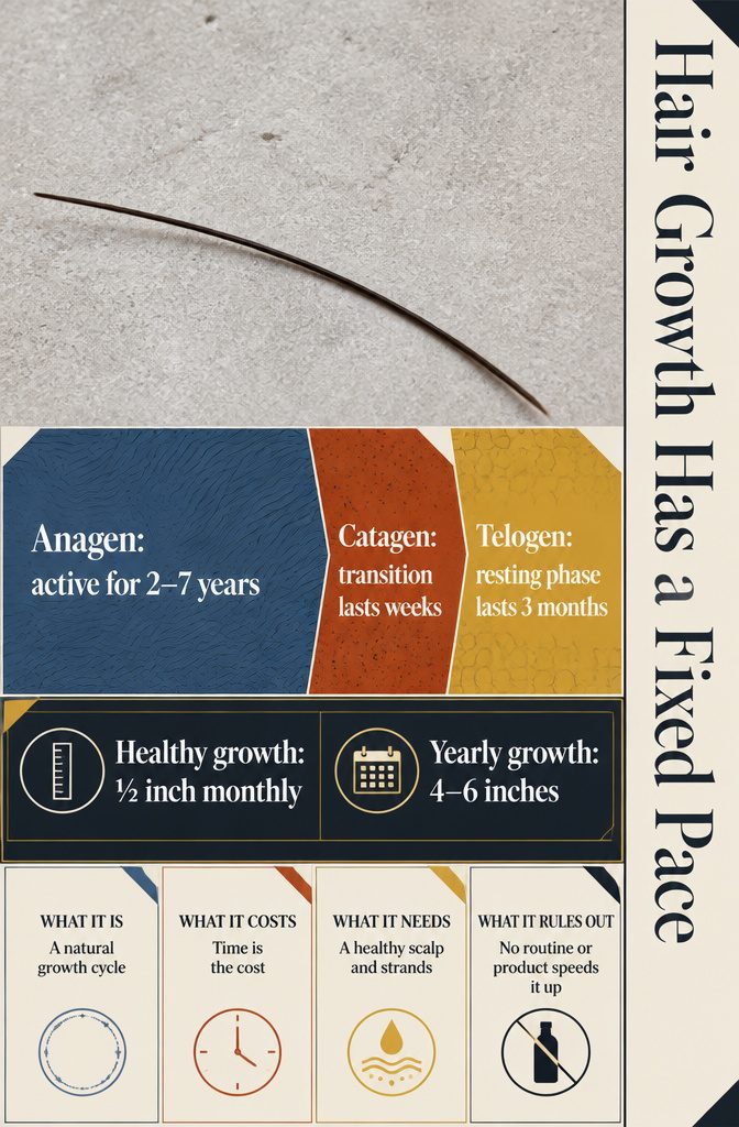 Hair growth cycle diagram showing anagen catagen and telogen phases