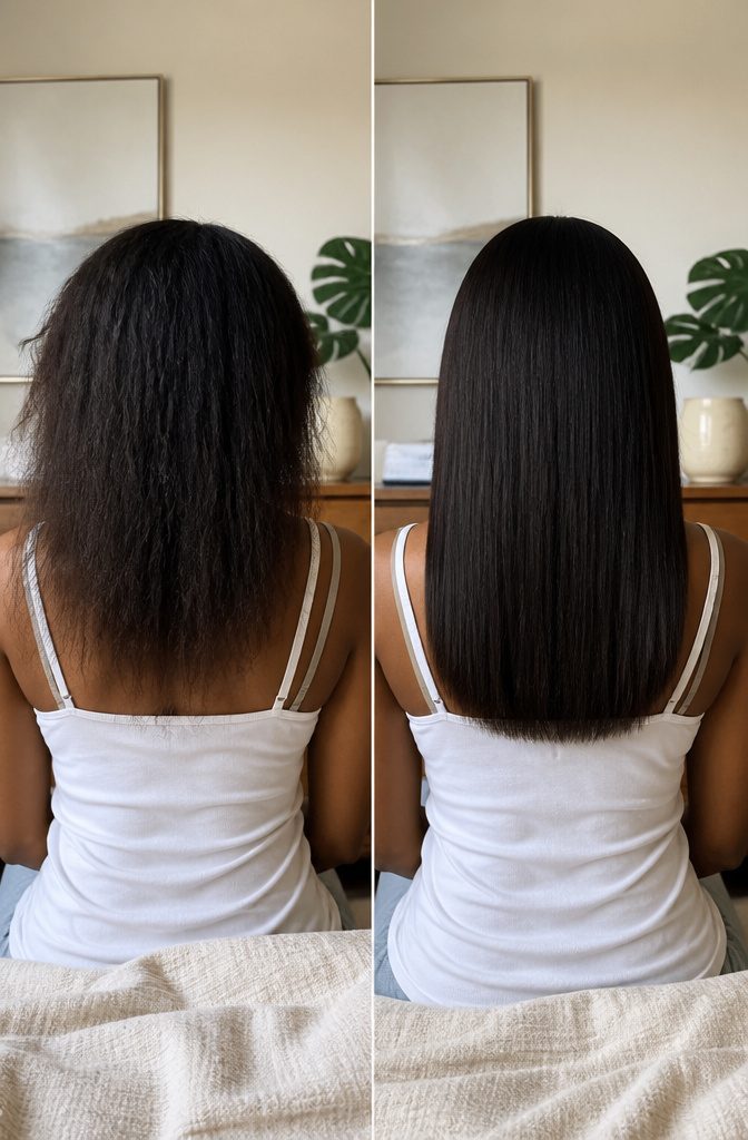 Loose twists and braids arranged to keep hair secured without tight tension
