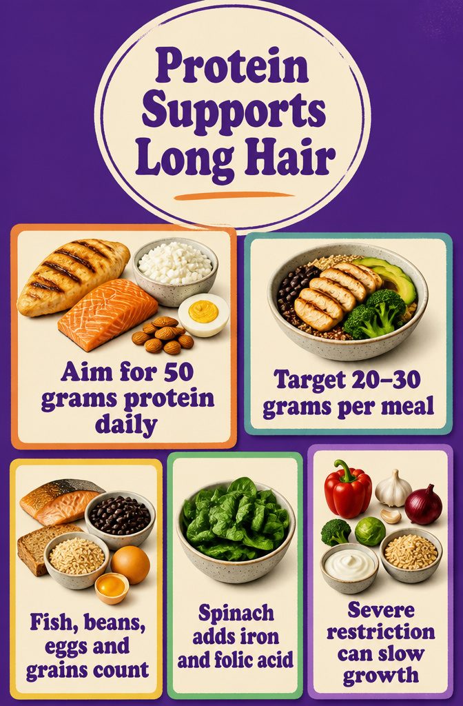 Foods including fish beans nuts poultry eggs and whole grains